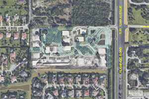 Aerial view of Oak Park Conservation Easement provided by Pillar Consultants, Davie, Florida